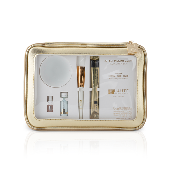 Facial-In-A-Box incluye todo lo necesario para un ritual de lifting ultra hidratante de 7 pasos <br><mb>Ideal para DermaProfiles™ Normales y Secos</mb>